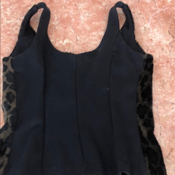 BETSEY JOHNSON ANIMAL PRINT FAUX FUR VEST SIZE L - Picture 5 of 5